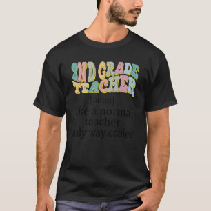 Second Grade Teacher 2nd Retro Definition Team T-Shirt