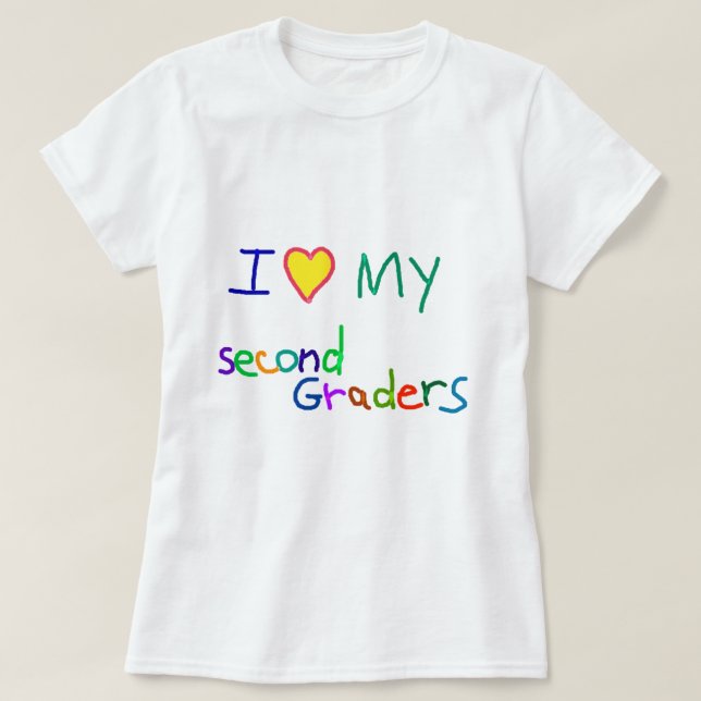 Second Grade Teacher Gifts T-Shirt (Design Front)