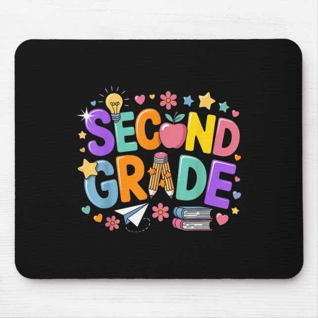 Second Grade Teachers Girls Boys Back To School 2n Mouse Pad (Front)