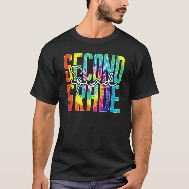 Second Grade Tie Dye Appreciation Day Hello Back T T-Shirt (Front)