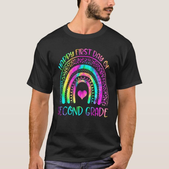 Second Grade Tie Dye Team 2nd Grade First Day Back T-Shirt (Front)