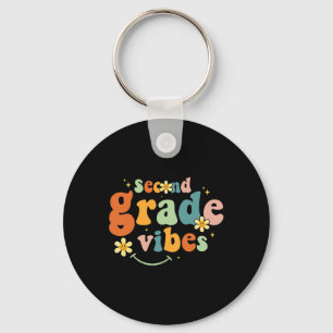 Second Grade Vibes 2nd Grade Team Retro 1st Day Of Key Ring