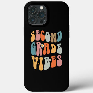 Second Grade Vibes Back To School Groovy School iPhone 13 Pro Max Case