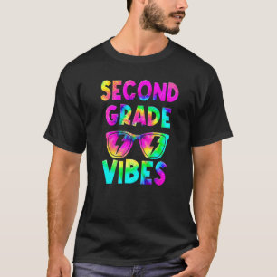 Second Grade Vibes Tie Dye Back To School 2nd Grad T-Shirt