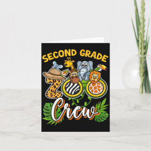 Second Grade Zoo Field Trip Squad Matching Card