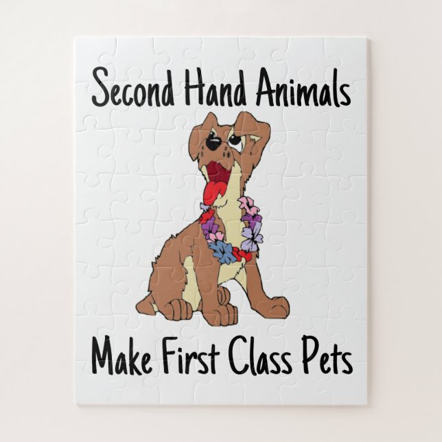 Second Hand Animals Make First Class Puzzle (Vertical)