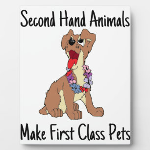 Second Hand Animals Tabletop Plaque with Easel