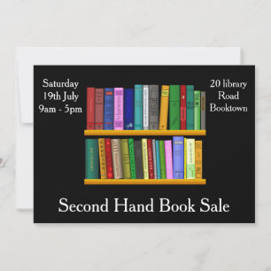 Second Hand Book sale flyer
