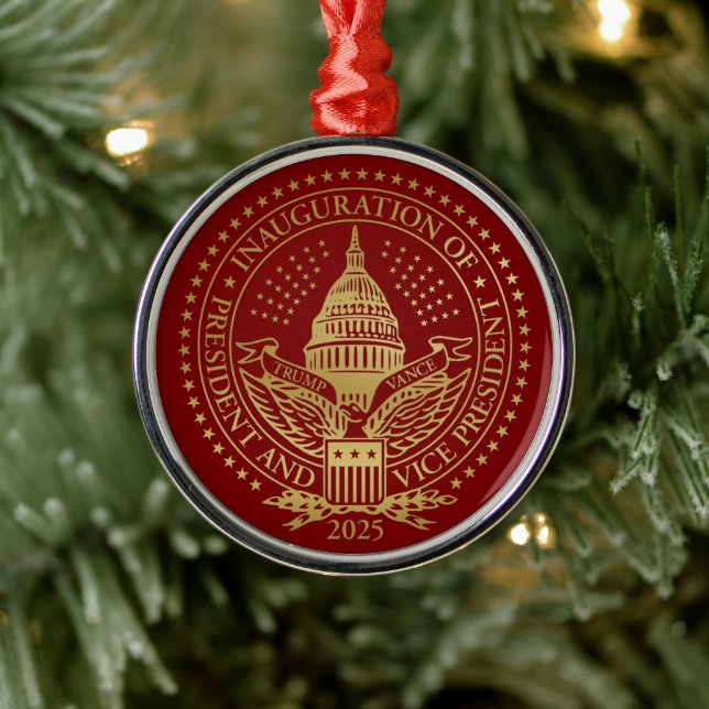 Second Inauguration of President Trump Metal Tree Decoration (Tree)