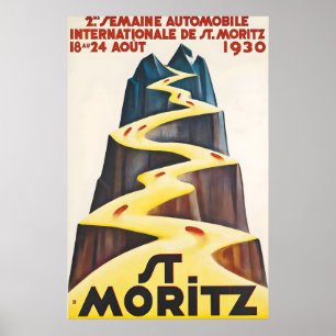 Second International Automobile Show 1930 St Poster