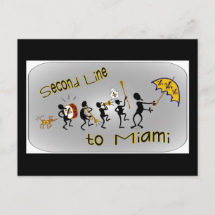 Second LIne Fans Postcard