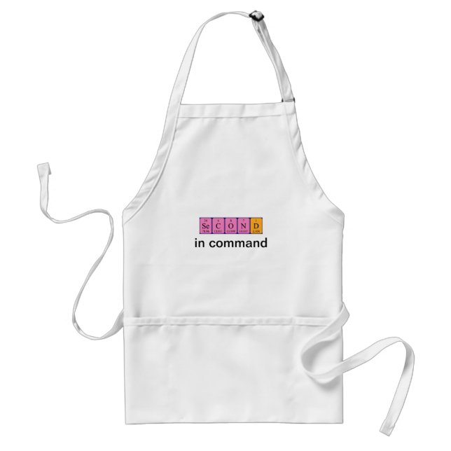 Second periodic table name apron (Front)