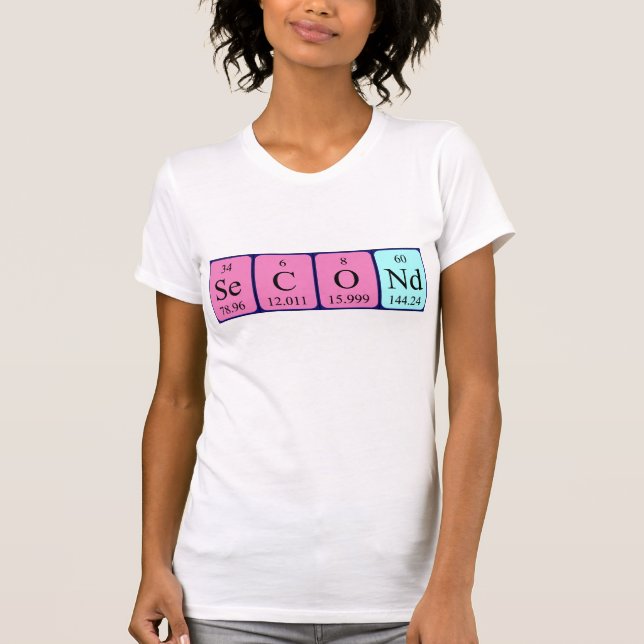 Second periodic table name shirt (Front)