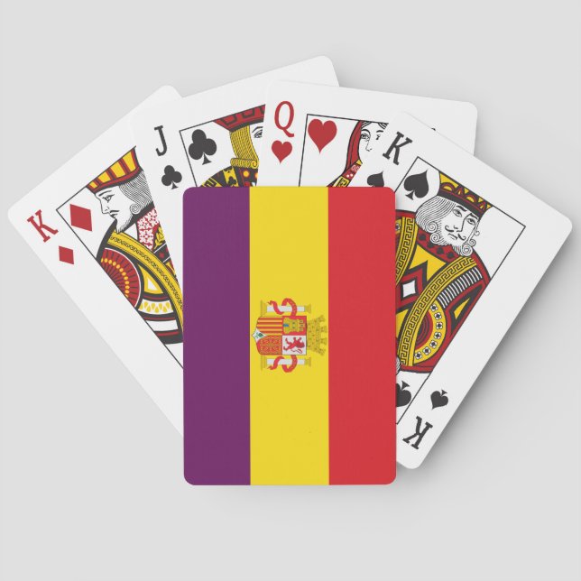 Second Spanish Republic Flag Playing Cards (Back)