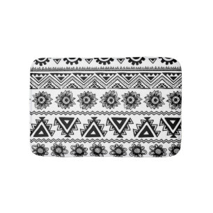 Second tribal ethnic, seamless pattern. bath mat