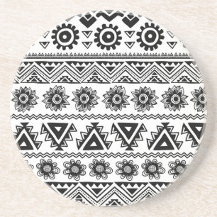Second tribal ethnic, seamless pattern. coaster