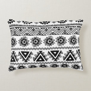 Second tribal ethnic, seamless pattern. decorative cushion