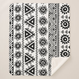 Second tribal ethnic, seamless pattern. sherpa blanket