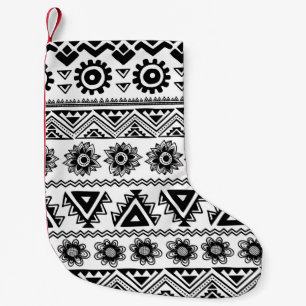 Second tribal ethnic, seamless pattern. small christmas stocking