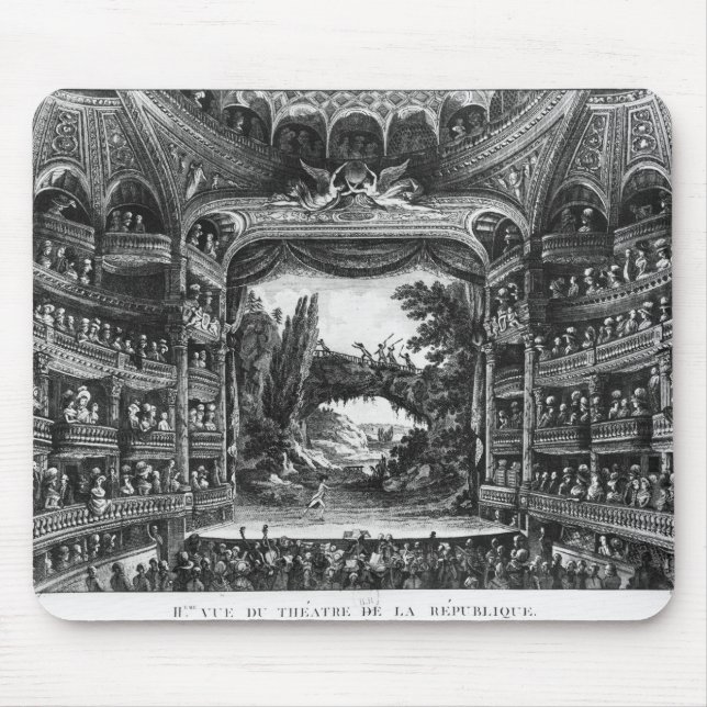 Second view of the Theatre de la Republique Mouse Pad (Front)