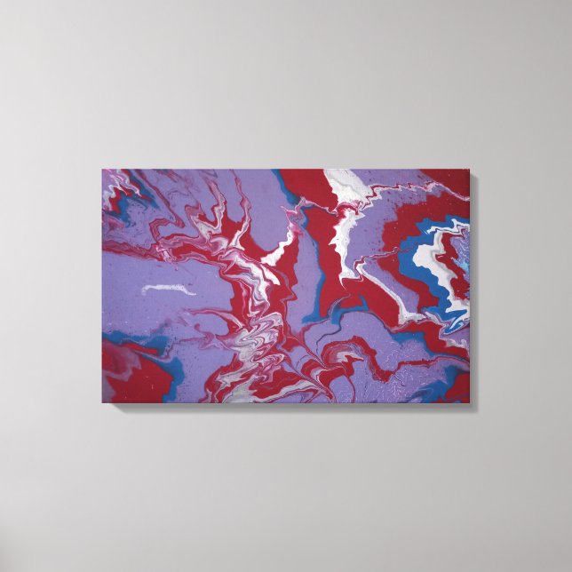 Secondary Pour Canvas Print (Front)