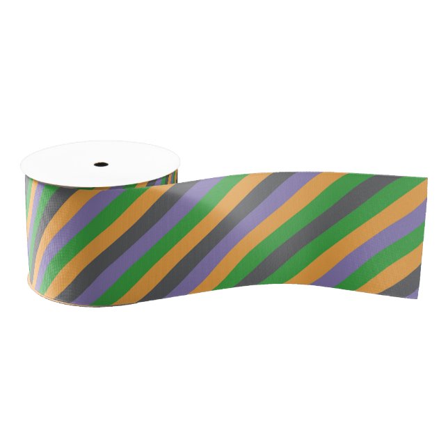 Secondary Whimsy Striped Ribbon Grosgrain Ribbon (Spool)