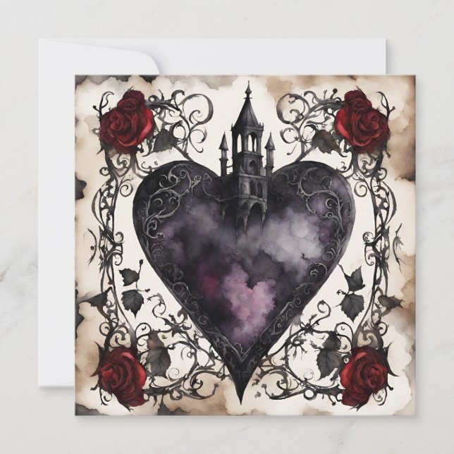 Secret Admirer flat card with inscription on back (Front)