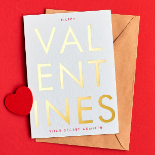 Secret Admirer WHITE RED FUN HAPPY GOLD