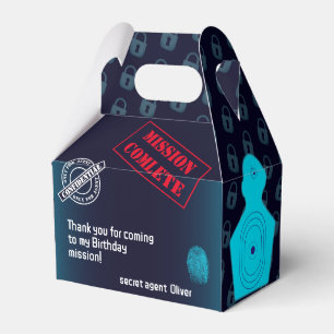 Secret agent Detective Spy Mystery Party Favour Box