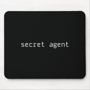 Secret Agent Halloween Funny Undercover Spy Mouse Pad