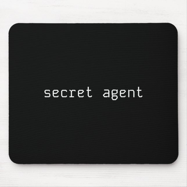 Secret Agent Halloween Funny Undercover Spy Mouse Pad (Front)
