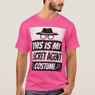 Secret Agent Inspector Spy Costume Retro Spy girl  T-Shirt