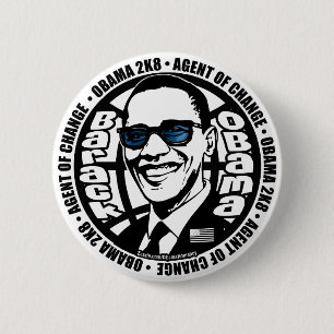 Secret Agent Obama Button