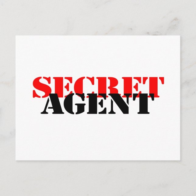 Secret Agent Postcard (Front)