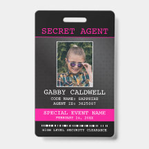 Secret Agent Spy Badge