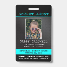 Secret Agent Spy Badge