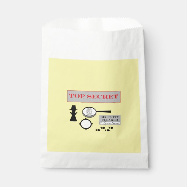 "Secret Agent/Spy" Party Favour Bags (Front)