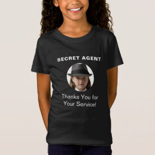 Secret Agent Spy Party identity badge T-Shirt