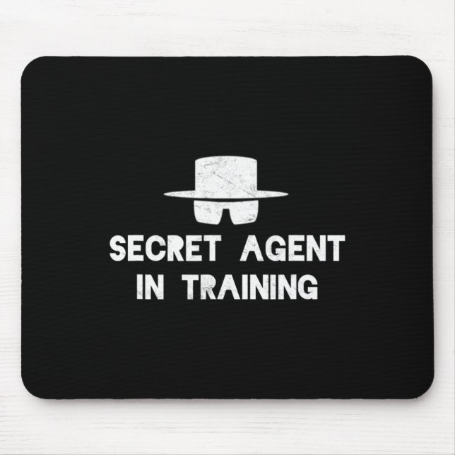 Secret Agent Training Halloween Costume Spy Adults Mouse Pad (Front)