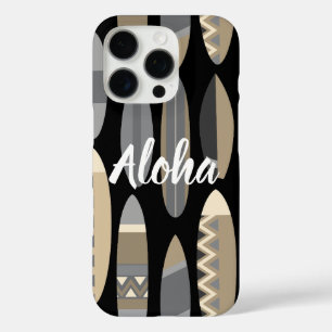 Secret Beach Hawaiian Surfboards - Black iPhone 16 Pro Case