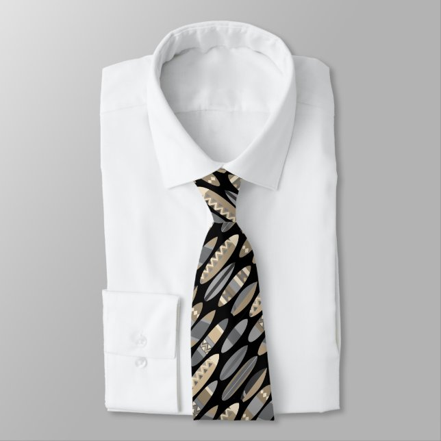 Secret Beach Hawaiian Surfboards - Black Tie (Tied)