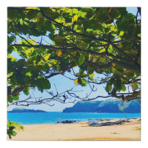 Secret Beach, Kauai Canvas Wall Print