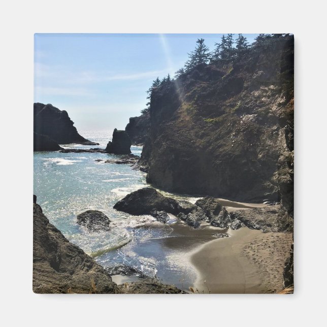 Secret Beach, Samuel H. Boardman, Oregon Magnet (Front)