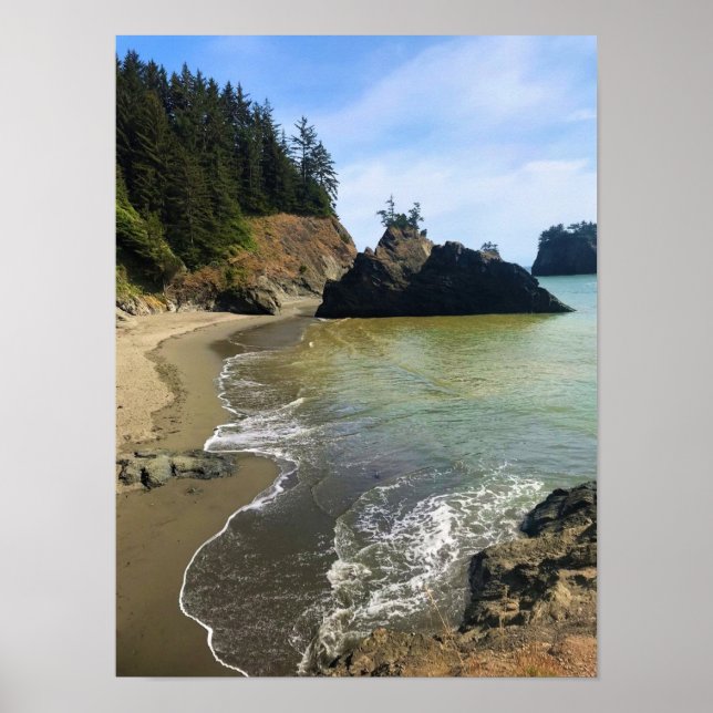 Secret Beach, Samuel H. Boardman, Oregon Poster (Front)
