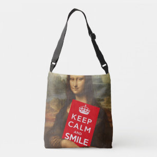 Secret Behind Mona Lisa's Smile Crossbody Bag