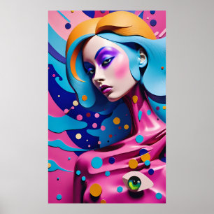 Secret Den in Shinjuku - Ken Gauge Surreal Art Poster