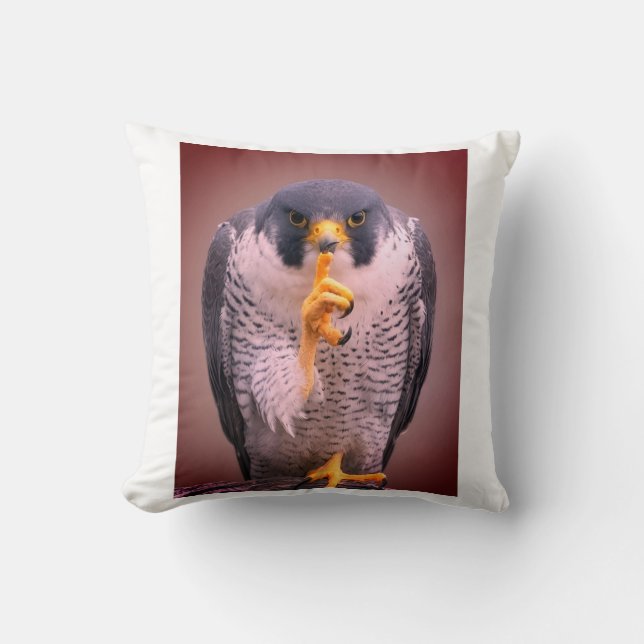 Secret Falcon Sherpa Throw Cushion (Front)