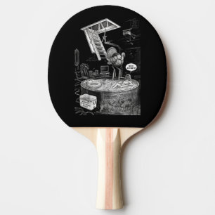Secret Garage Resort Funny Ping Pong Pad Paddle