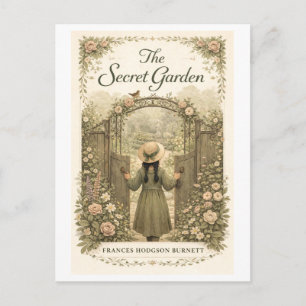 Secret Garden Book Cover Postcard