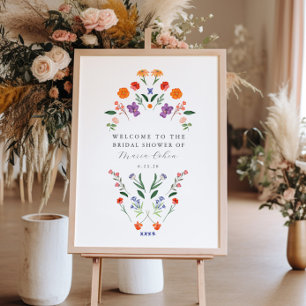 Secret Garden Bridal Shower Welcome Sign